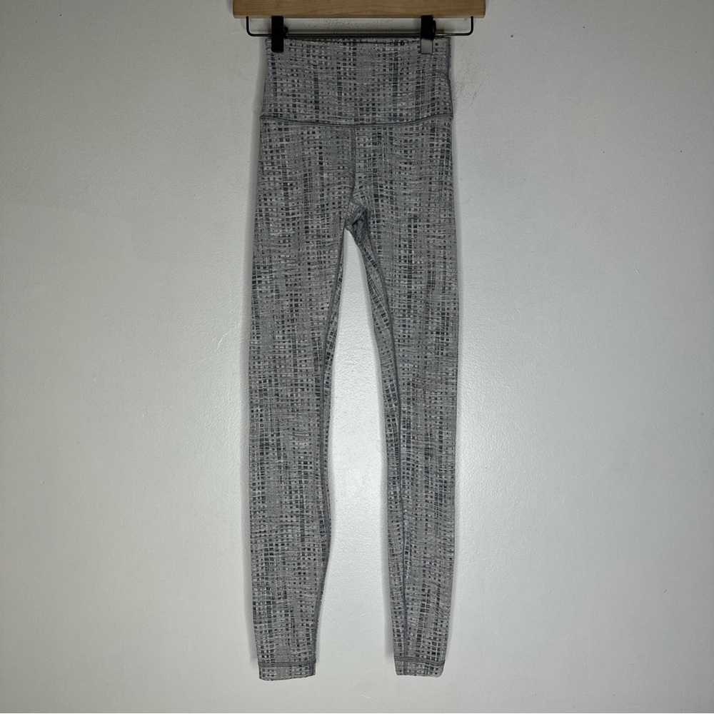 lululemon wunder under 2 High Rise Black And Gray Leggings‎ CP
